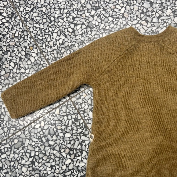 Nui Organics Augustin Merino Wool Knit Sweater- Brass, 12-18m - Picture 6 of 8